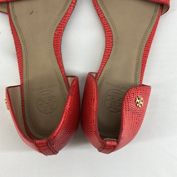 Tory Burch Tangerine Leather Sandals - Picture 13 of 14